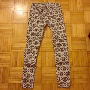Zara Tribal Print jeans